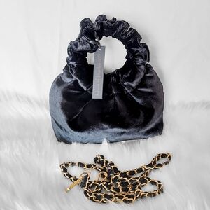 House of Harlow 1960 Black Velvet Handbag